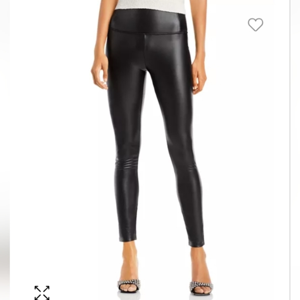 Bagatelle collection black faux leather leggings